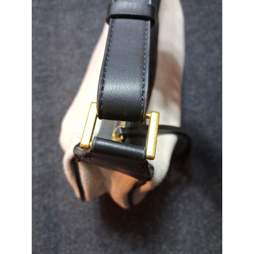 Zara Contrast Oval Shoulder Bag Ecru Black Strap Minimalist Classic - Picture 16 of 16